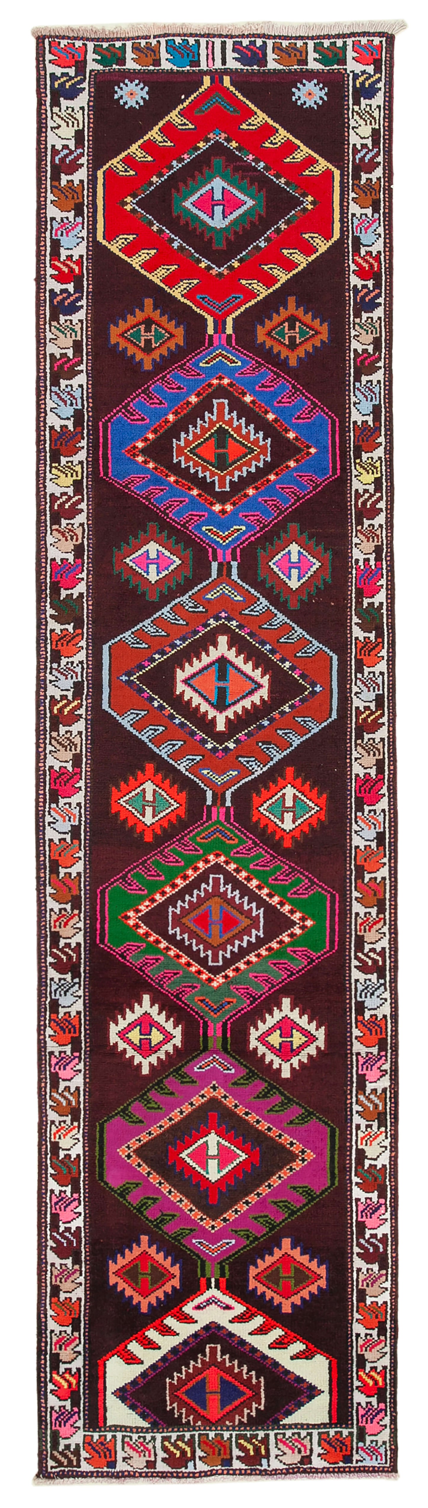 3x12 Multicolor Boho Runner Rugs - 32843