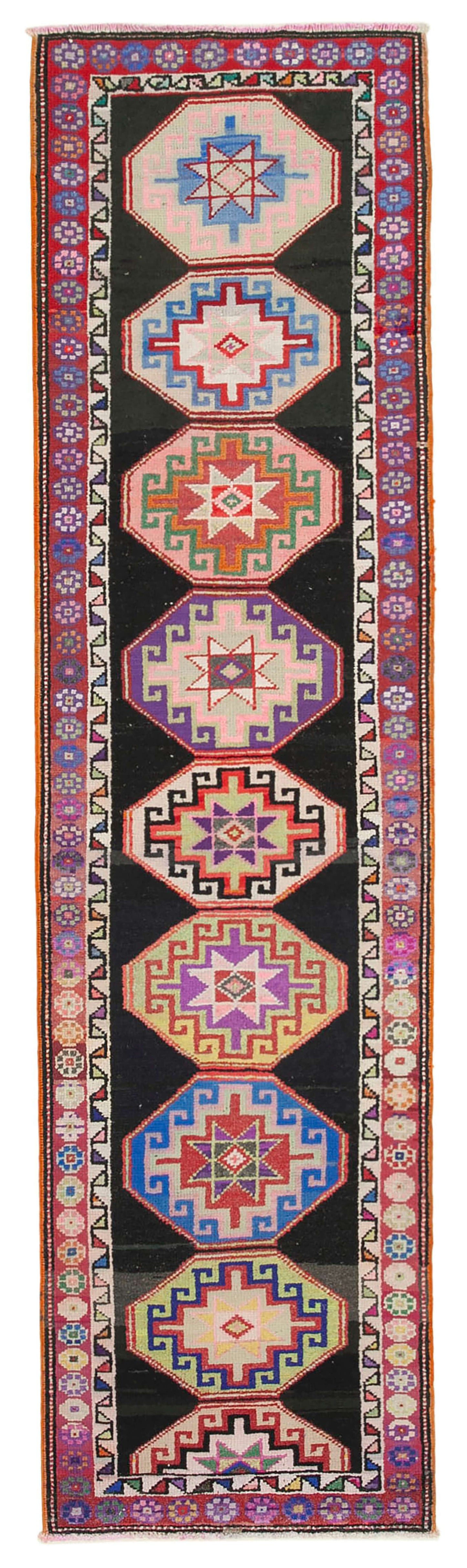 3x11 Multicolor Boho Runner Rugs - 32847