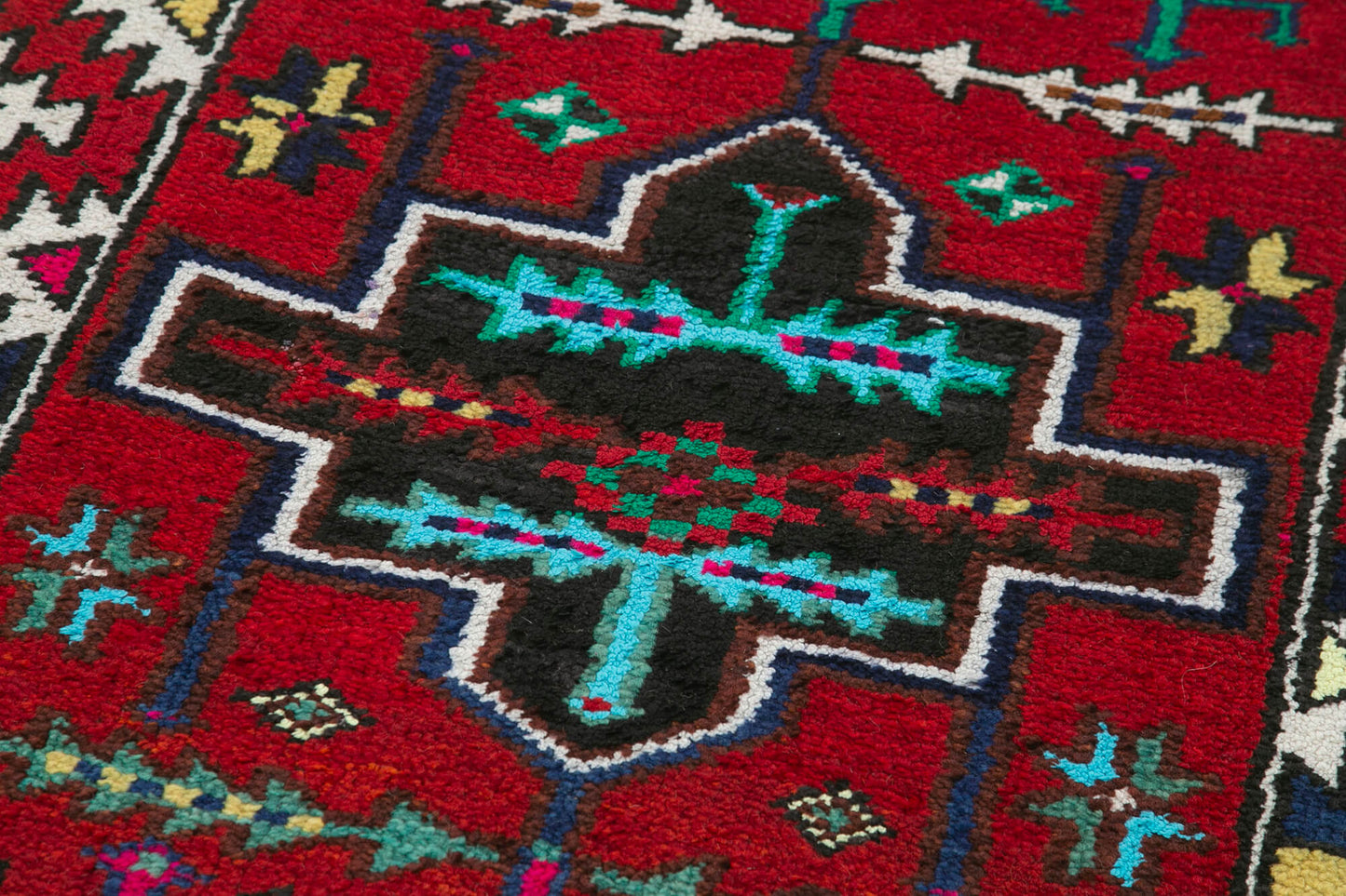 3x11 Red Boho Runner Rugs - 32865