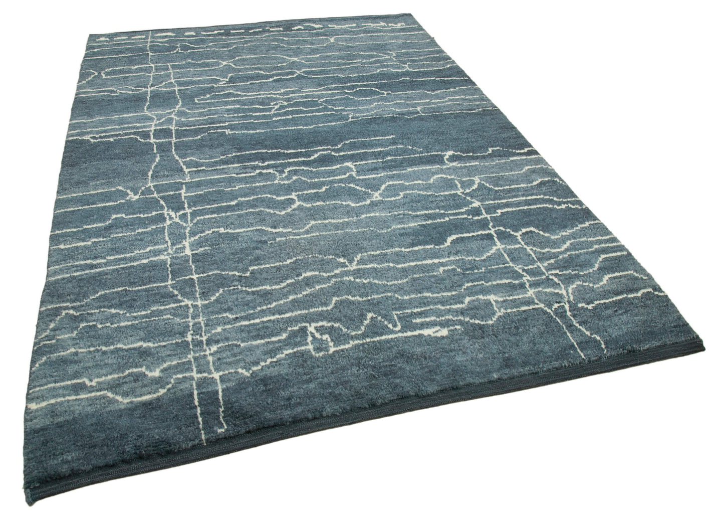 6x9 Blue Moroccan Rug - 32955