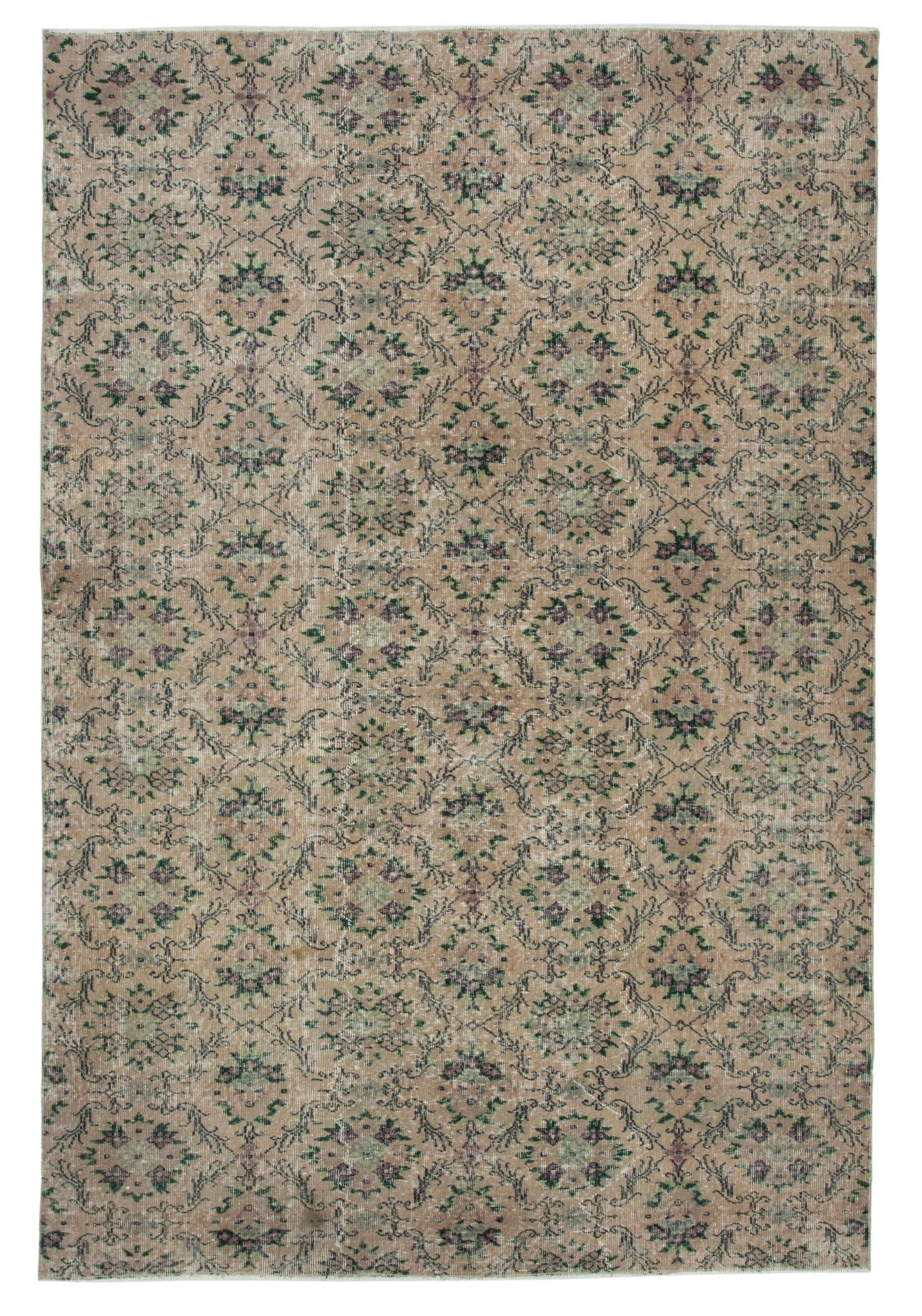 6x9 Orange Bohemian Rug - 33054