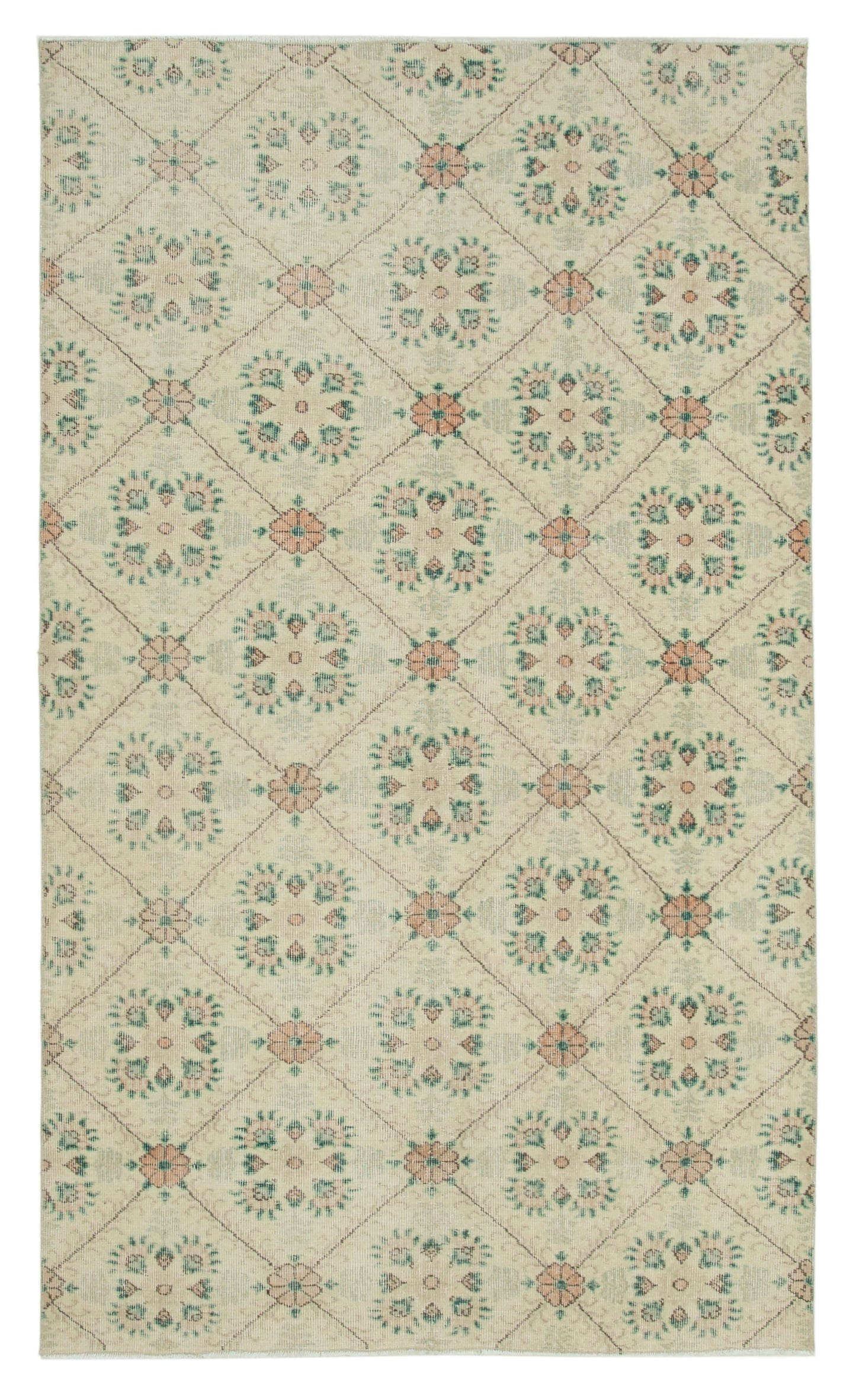 5x8 Beige Bohemian Rug - 33079