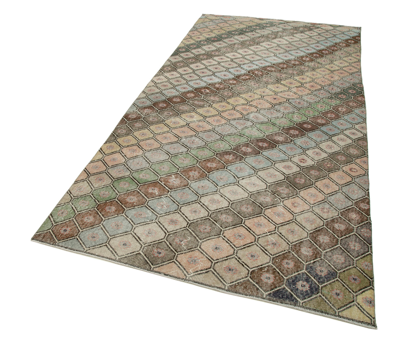 5x10 Multicolor Bohemian Runner Rug - 33106