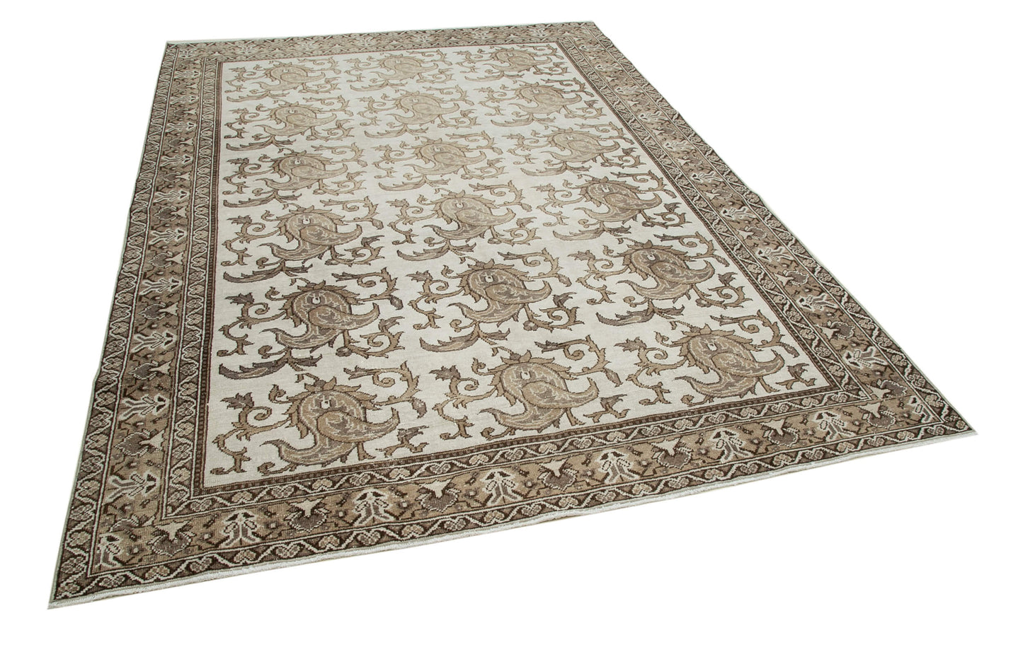 7x9 Brown Bohemian Rug - 33130