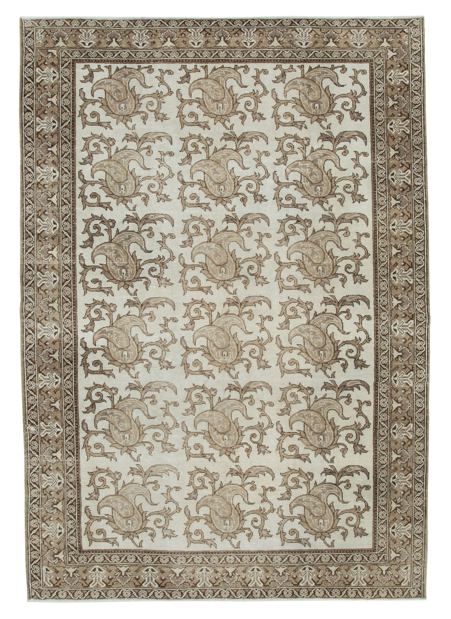 7x10 Brown Bohemian Rug - 33131