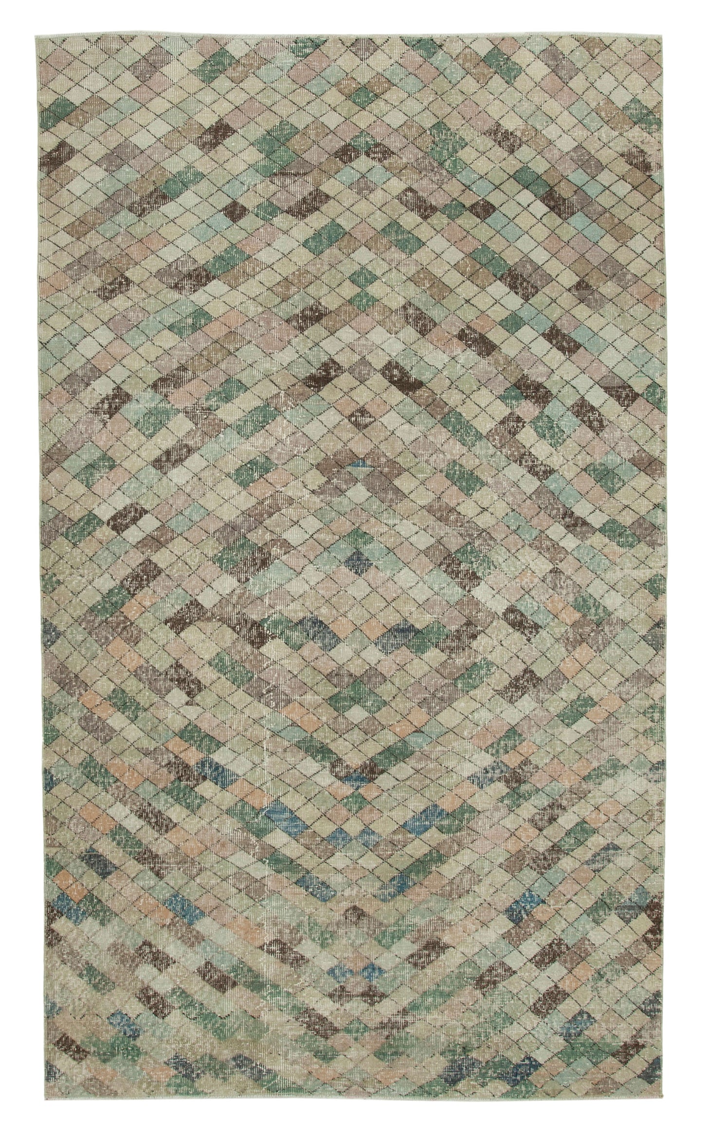 5x9 Multicolor Bohemian Rug - 33202