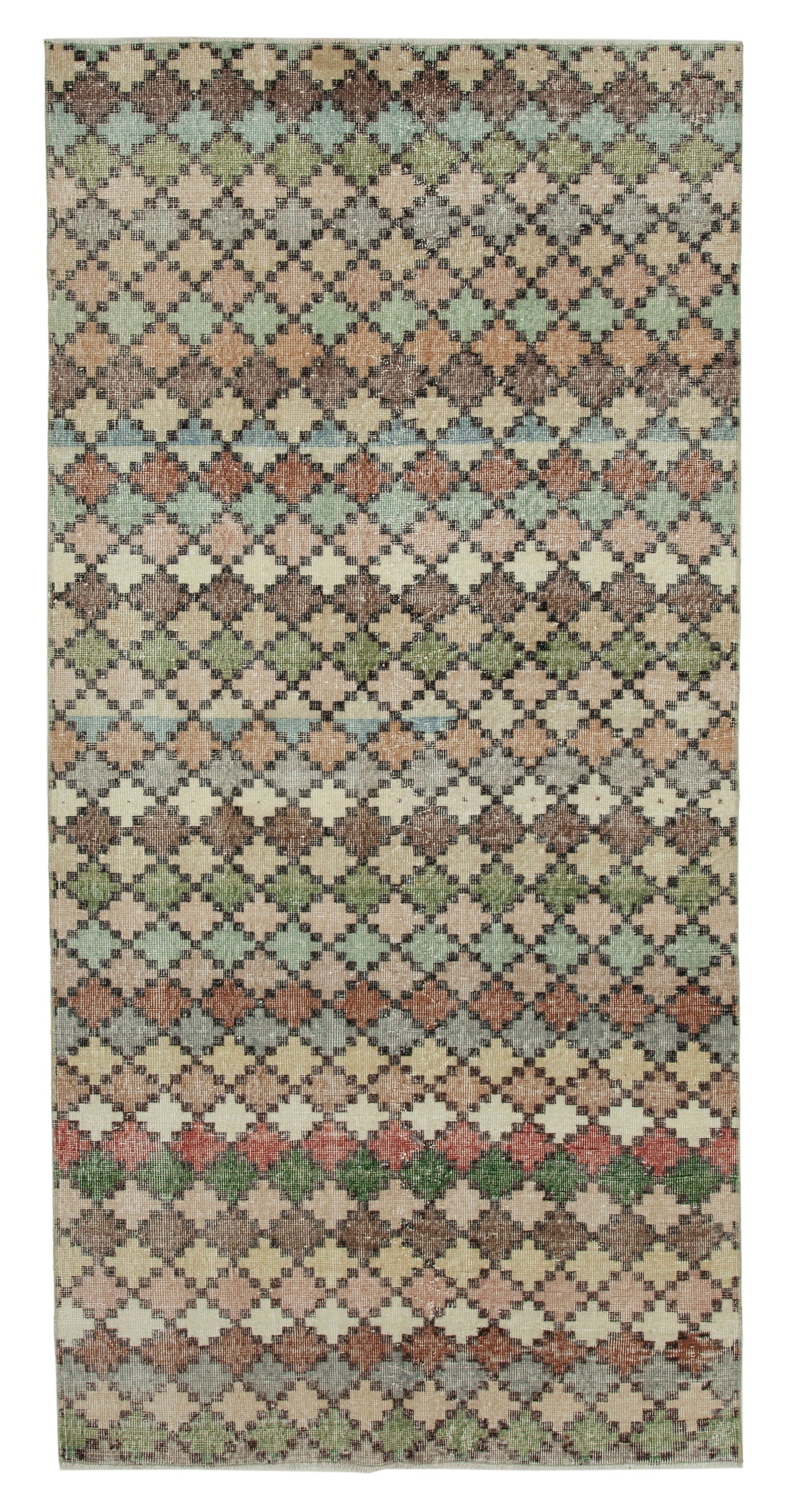 4x9 Multicolor Bohemian Rug - 33242