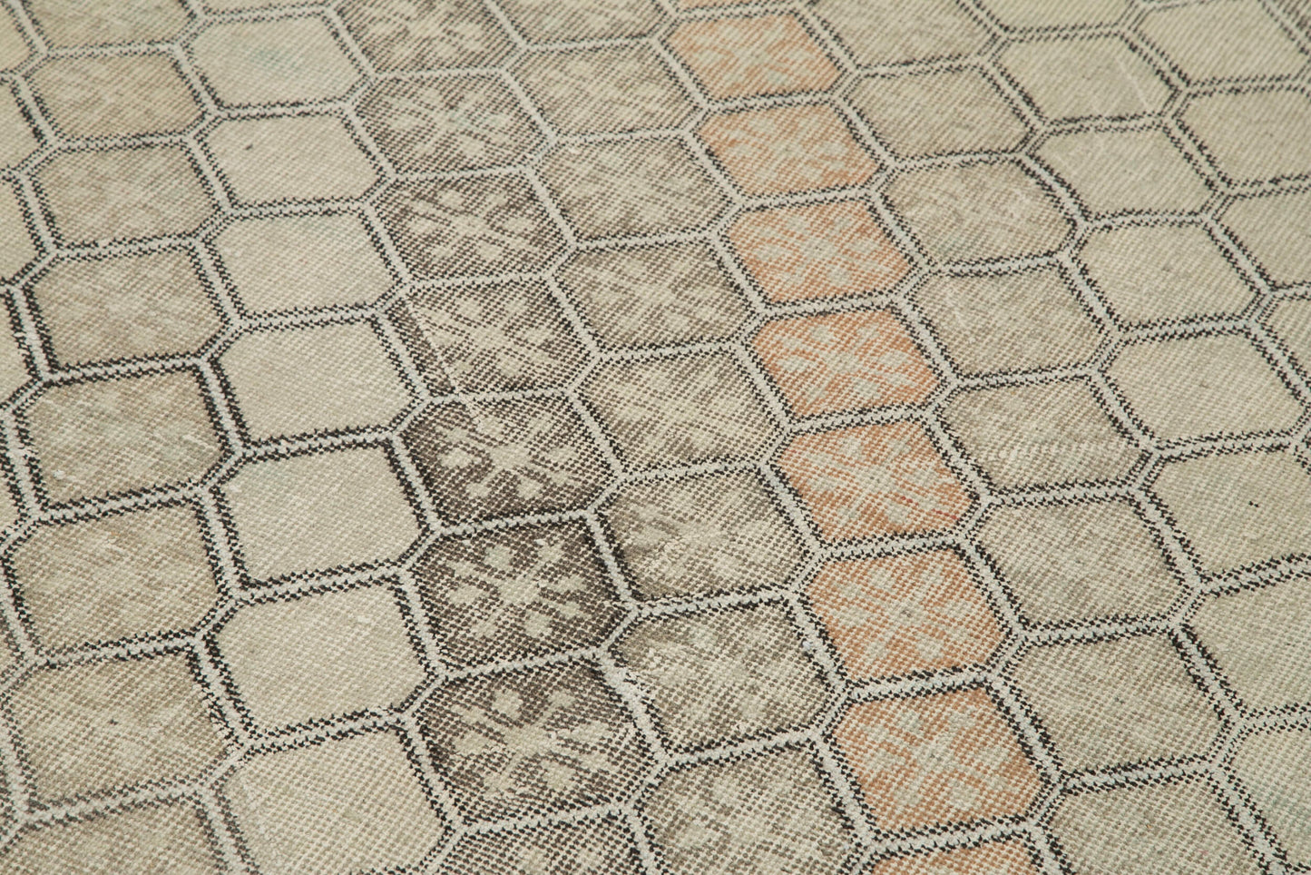 4x11 Beige Bohemian Runner Rug - 33249