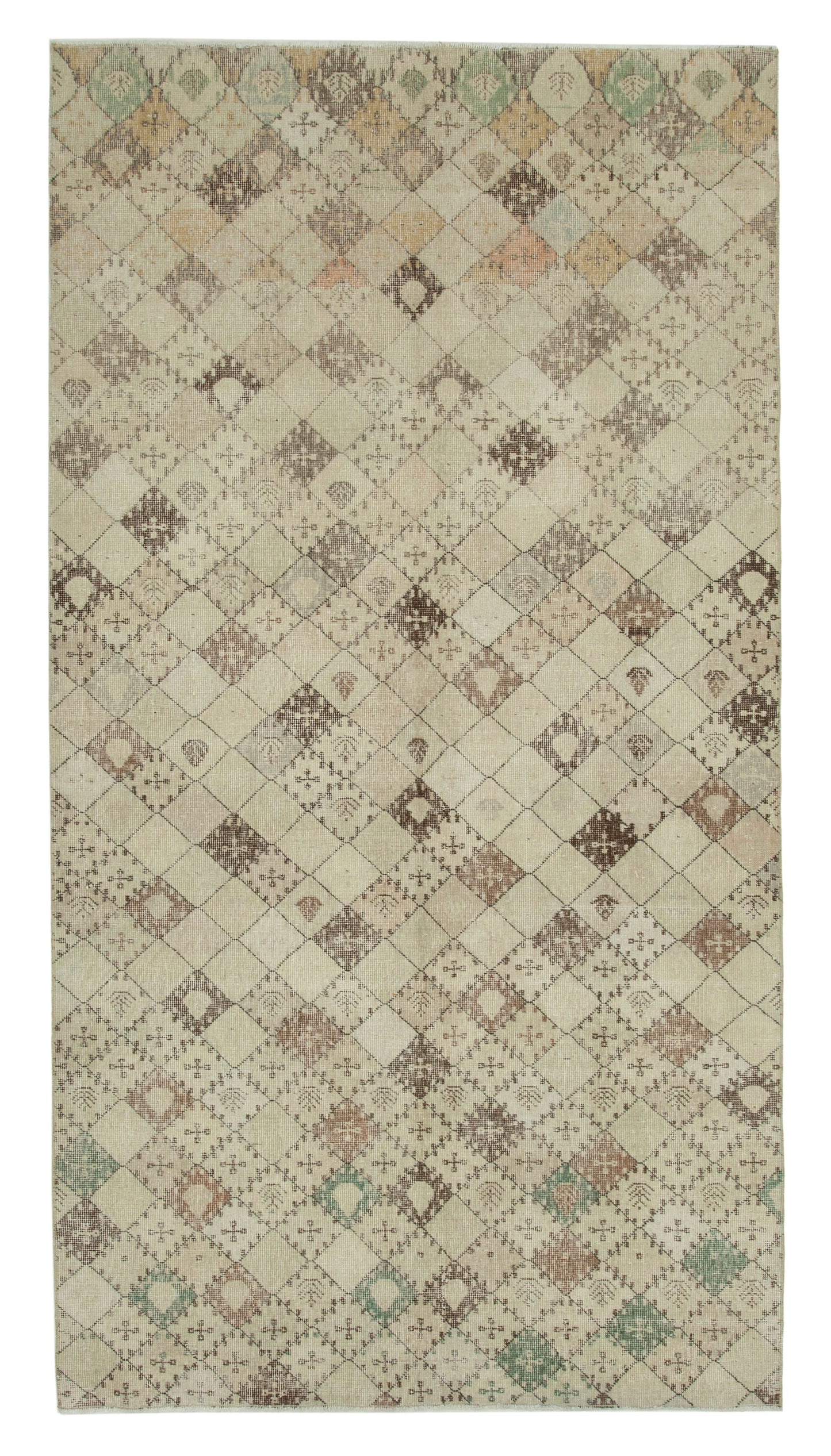 5x9 Beige Bohemian Rug - 33257