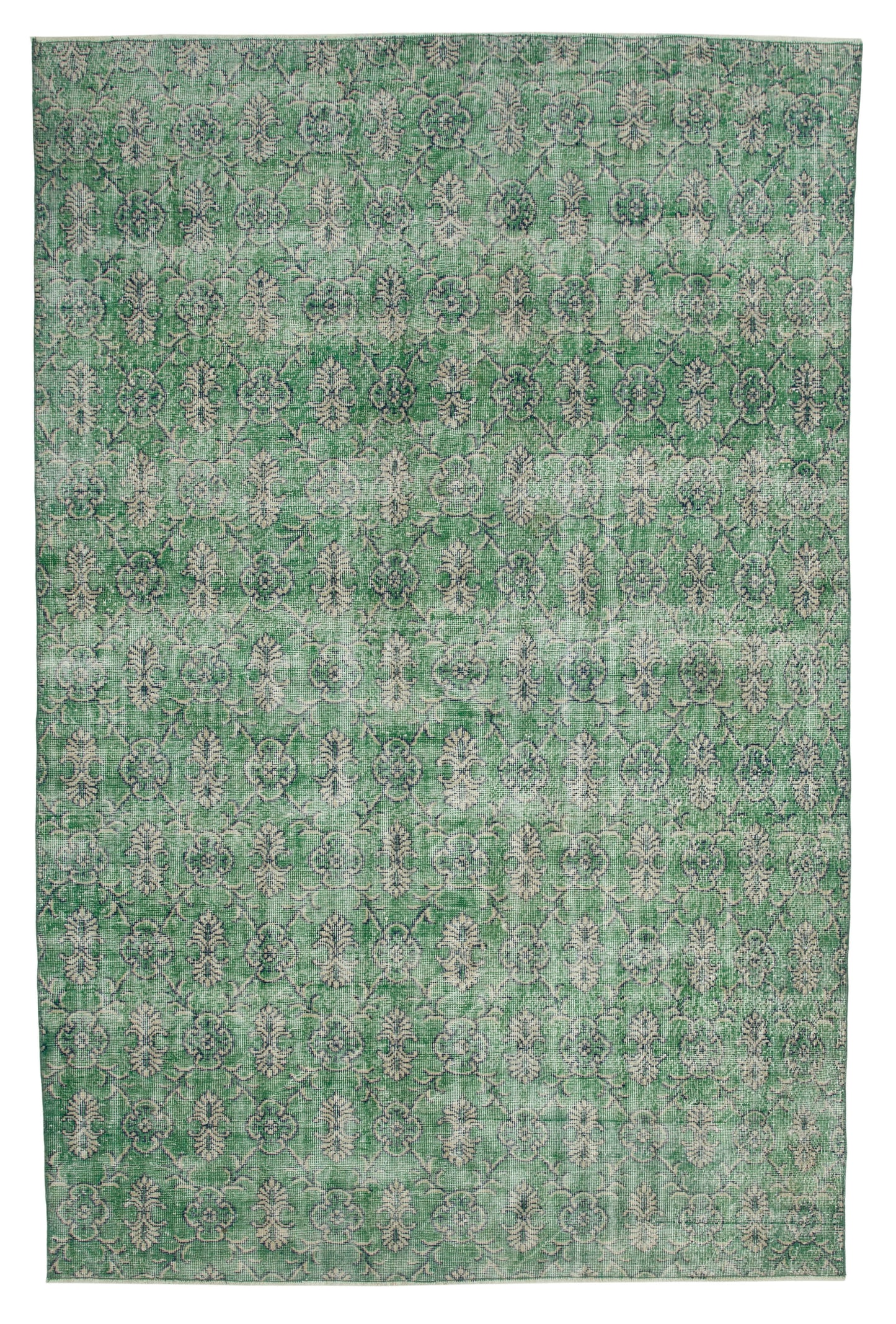 7x10 Green Bohemian Rug - 33265