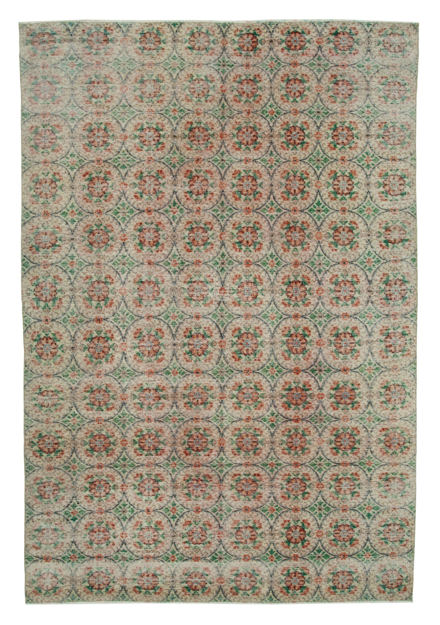 6x9 Beige Bohemian Rug - 33273