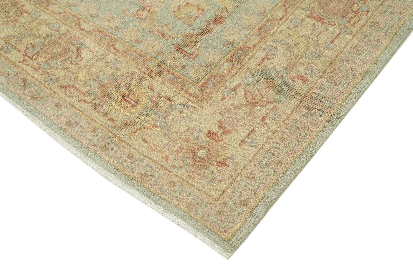 8x10 Green Oushak Rug - 33287