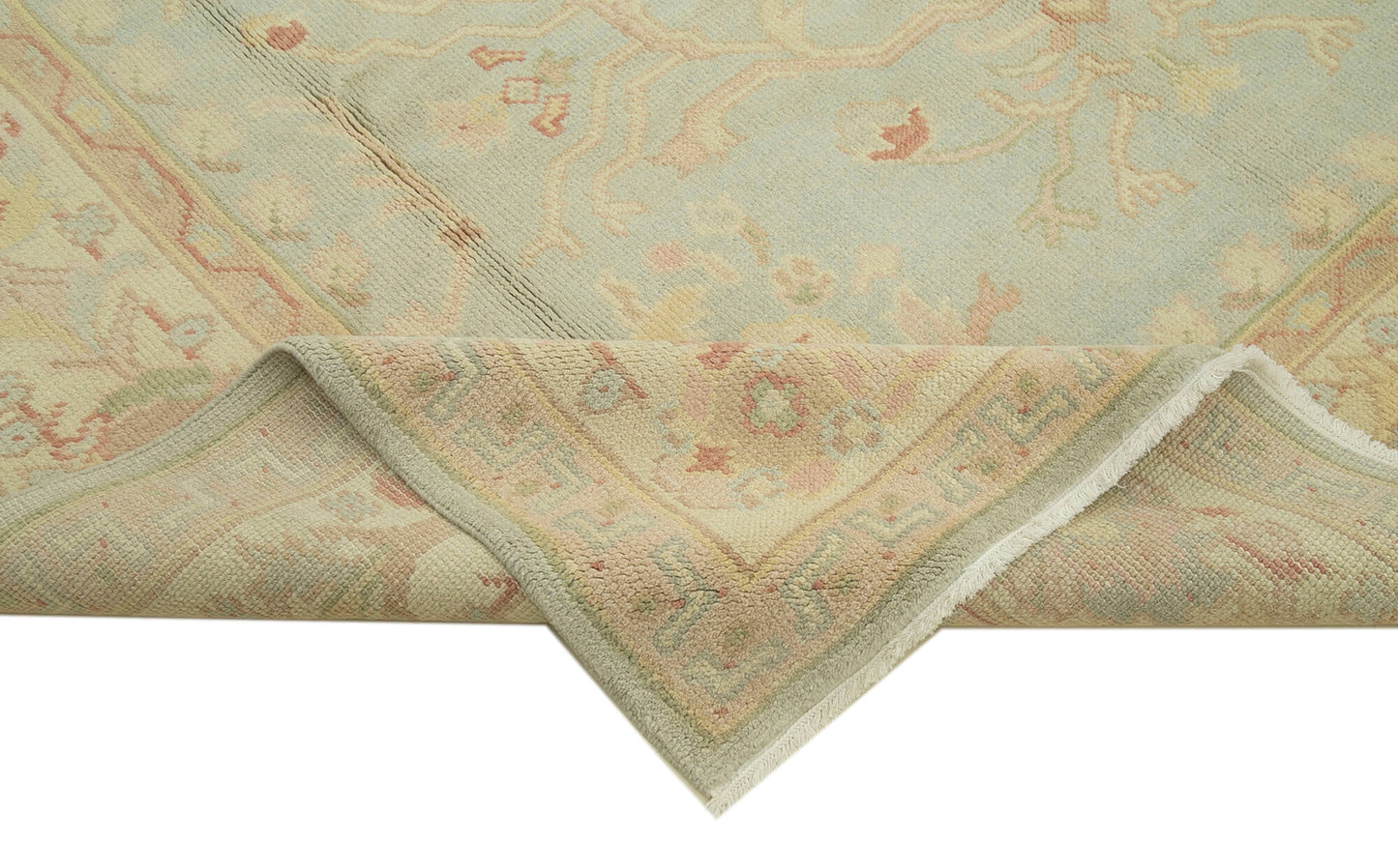 8x10 Green Oushak Rug - 33287