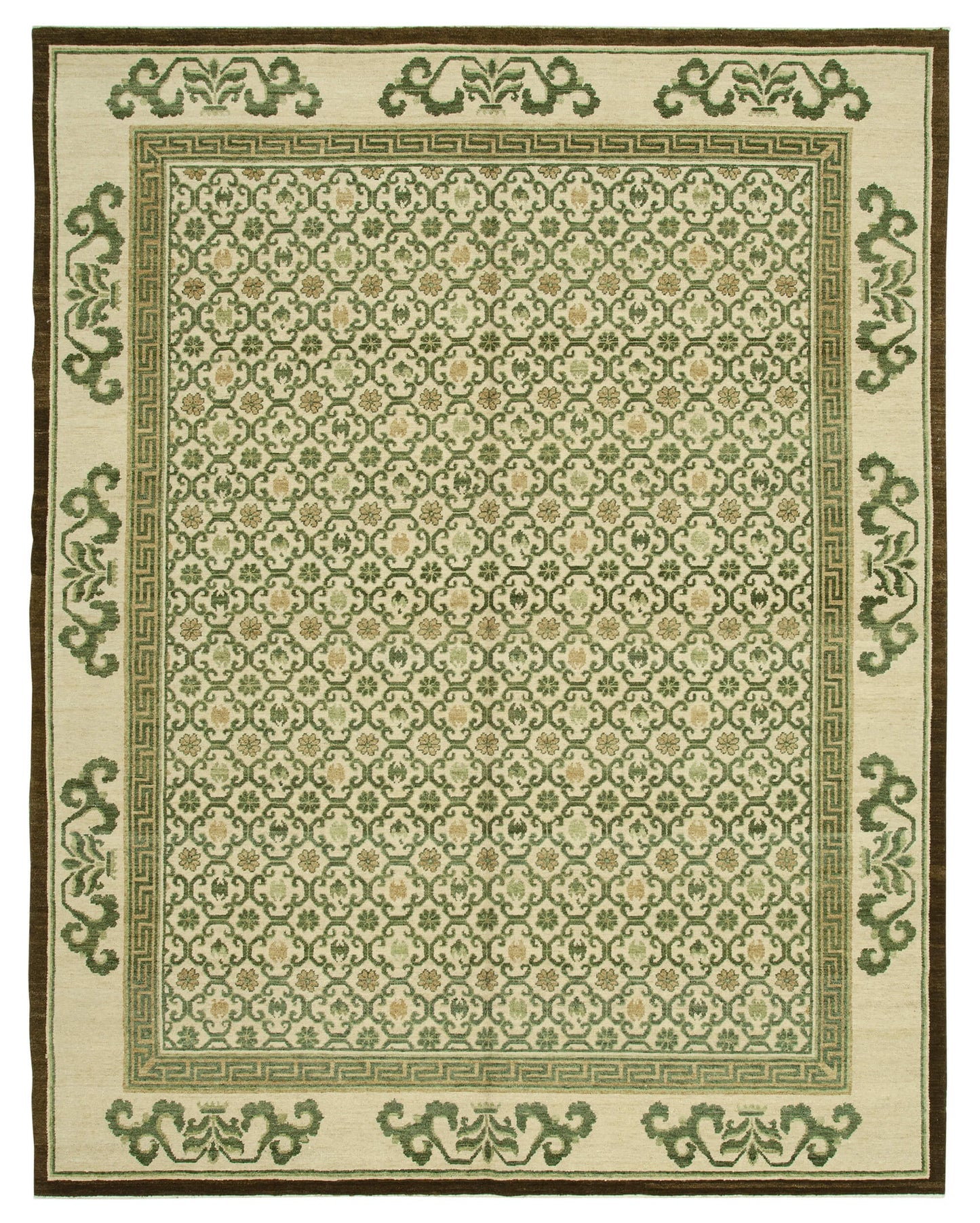 8x10 Beige Oushak Rug - 33390