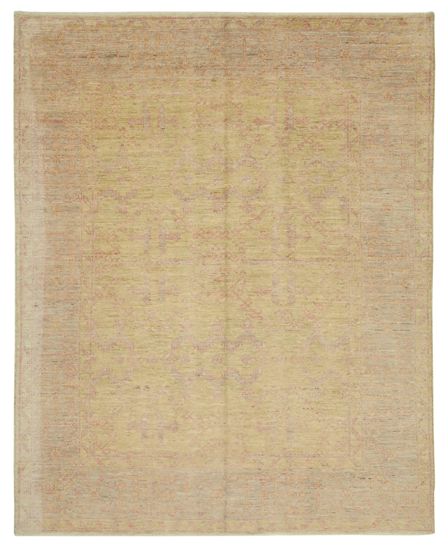 8x10 Yellow Oushak Rug - 33412