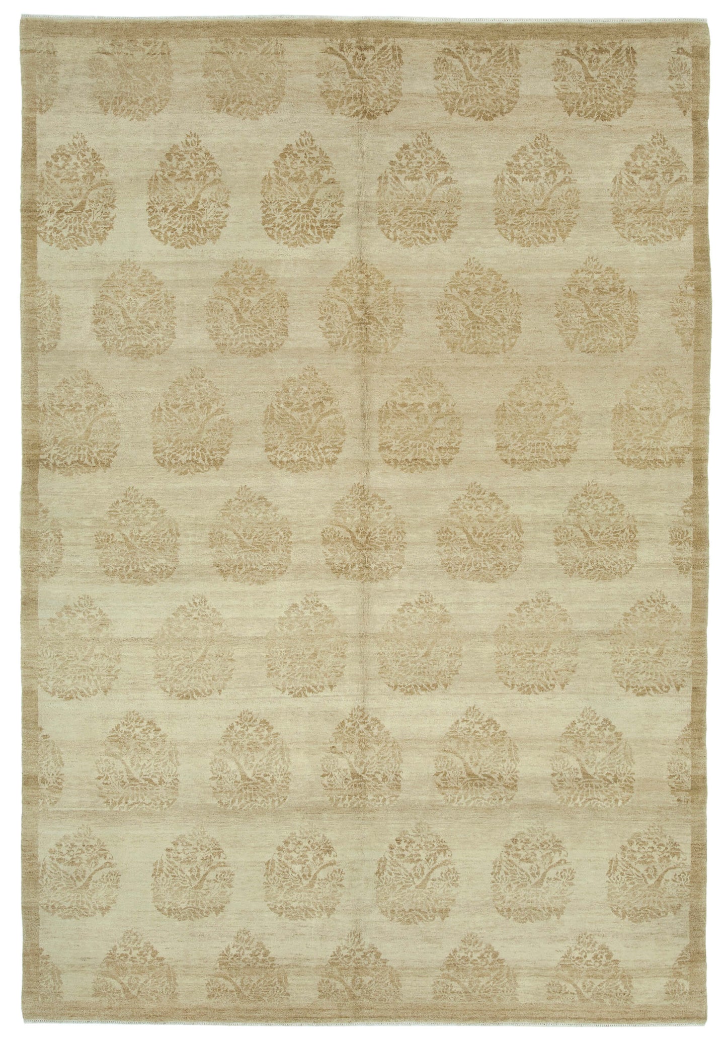 6x9 Beige Oushak Rug - 33427