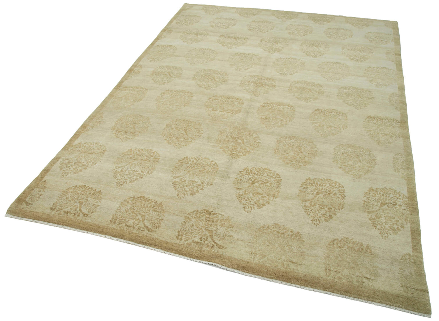 6x9 Beige Oushak Rug - 33427