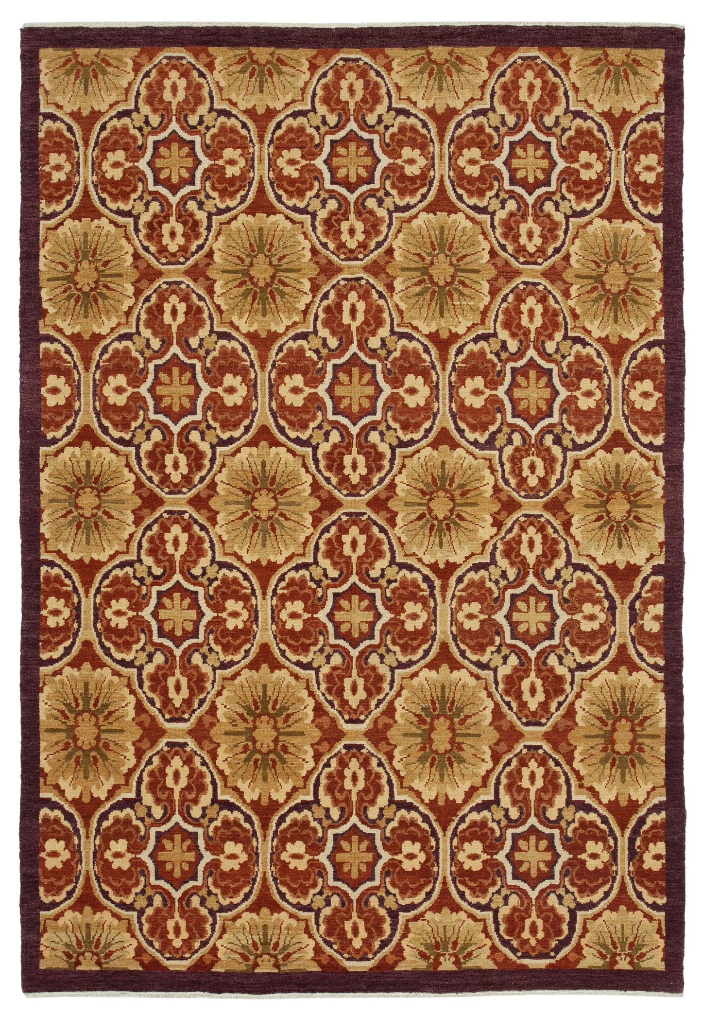 6x9 Red Oushak Rug - 33431