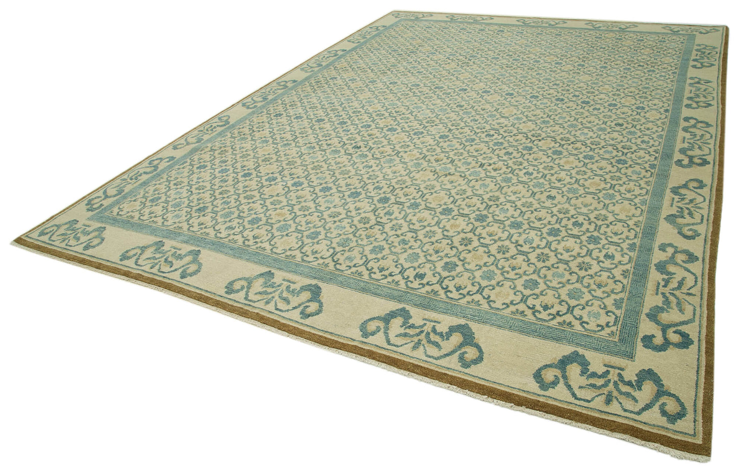 10x14 Blue Oushak Rug - 33455