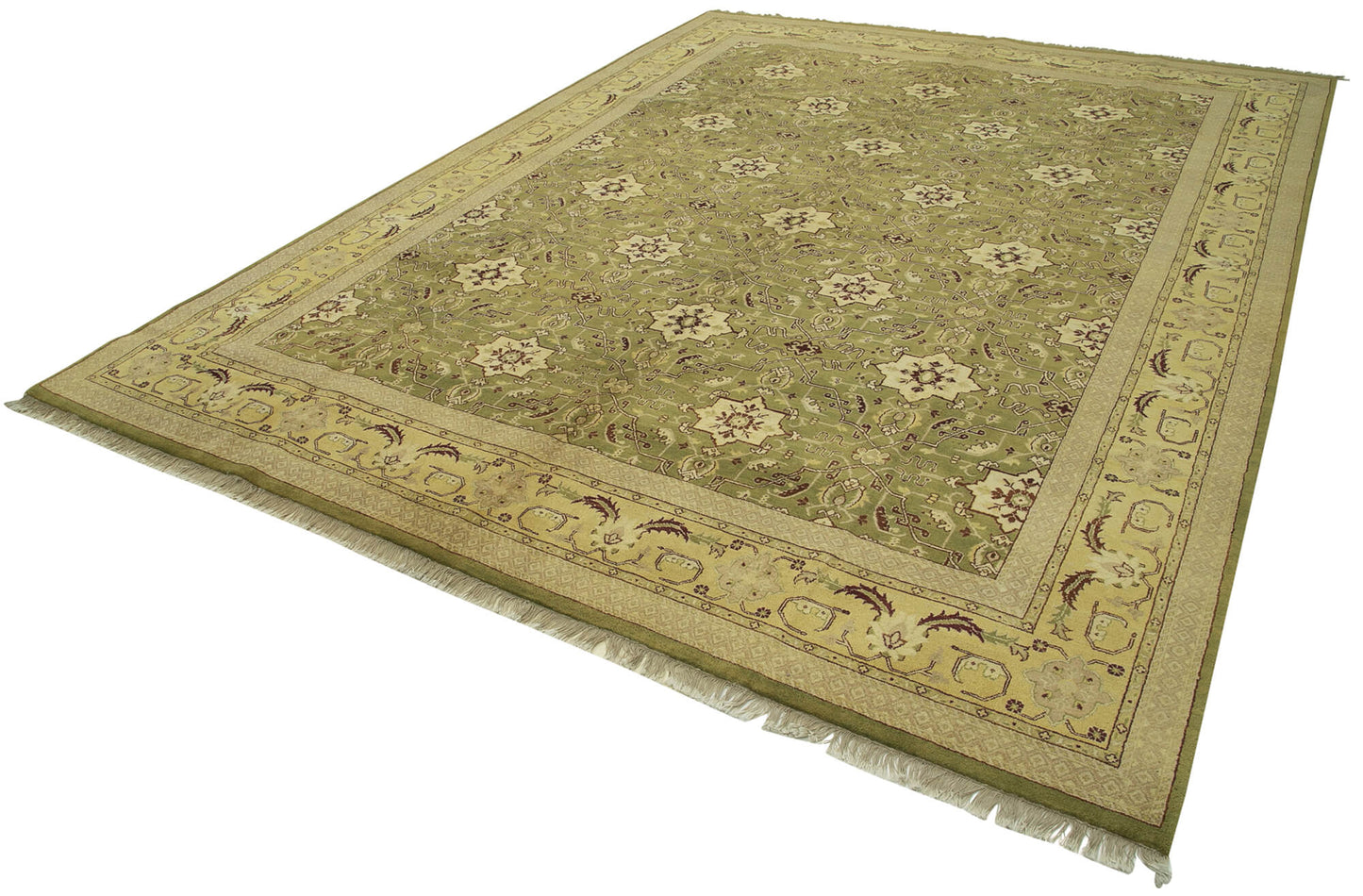 9x12 Green Oushak Rug - 33489