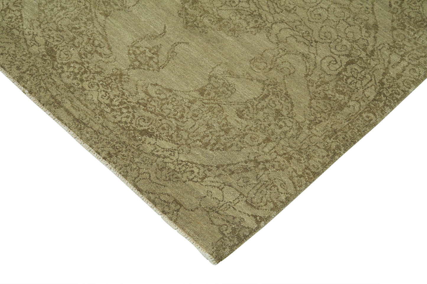 8x13 Hand-Knotted Wool Oushak Rug - 33538