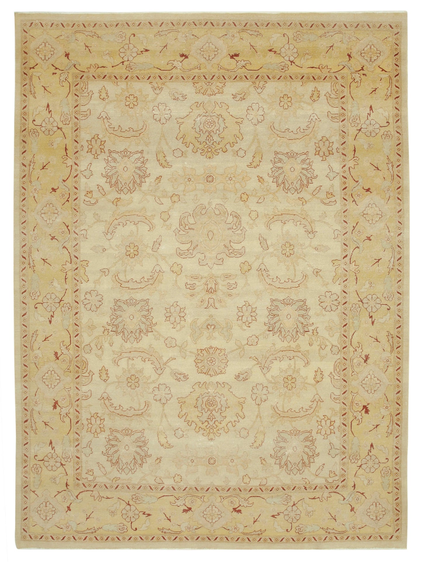 9x12 Hand-Knotted Wool Oushak Rug - 33555
