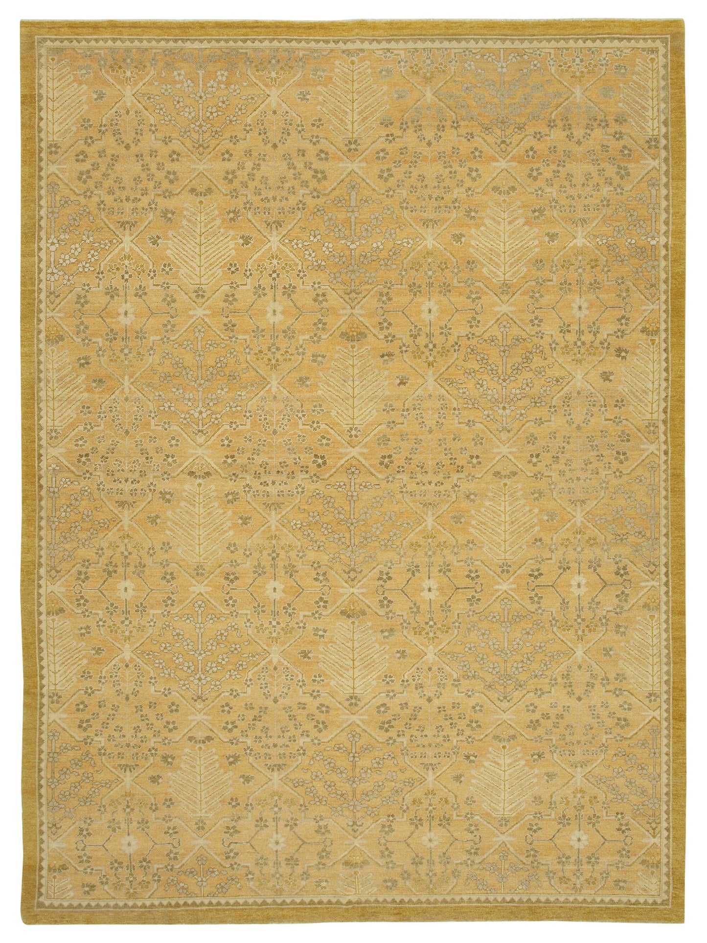 9x13 Beige Oushak Rug - 33600