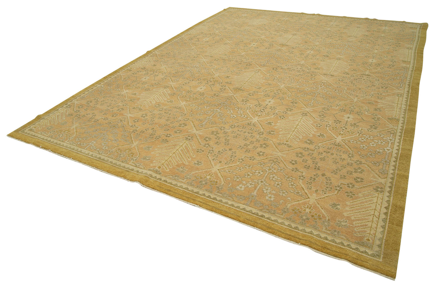 9x13 Beige Oushak Rug - 33600