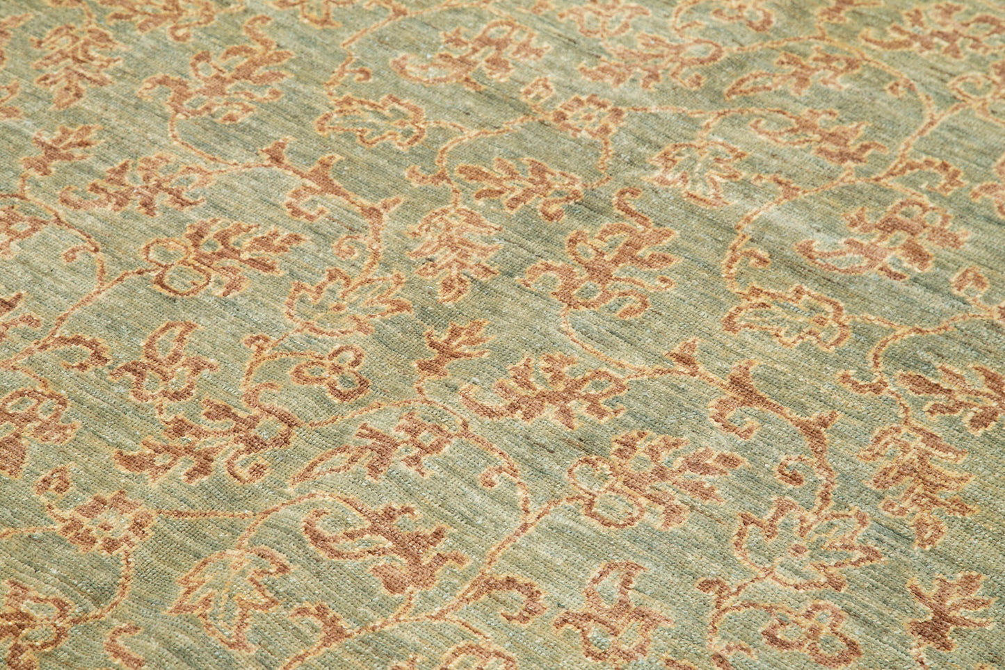 6x9 Green Oushak Rug - 33611