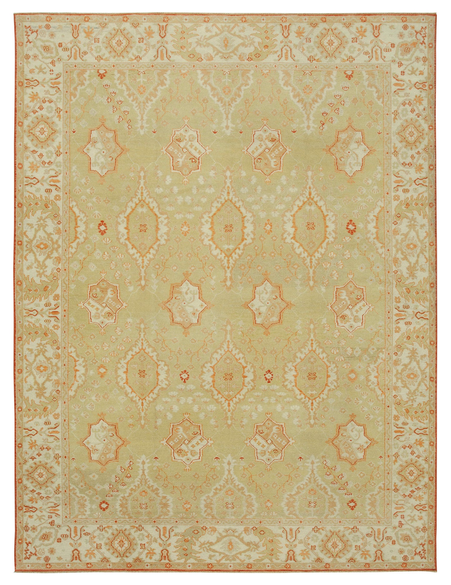 9x12 Green Oushak Rug - 33647