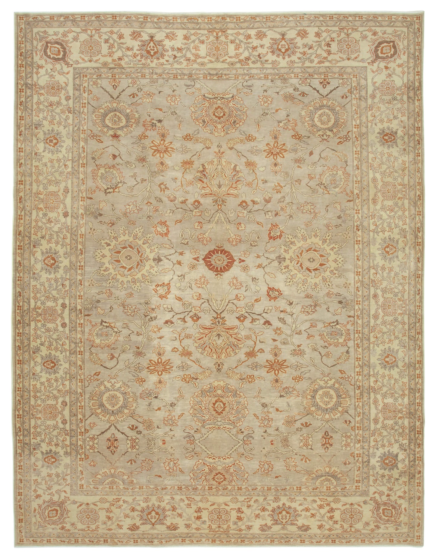 10x13 Beige Oushak Rug - 33662