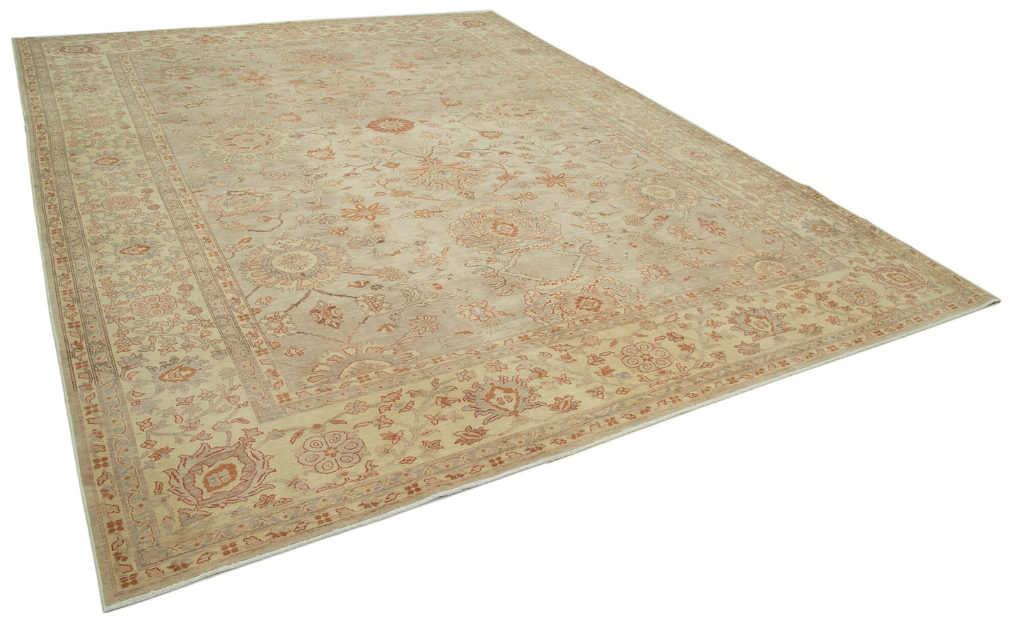 10x13 Beige Oushak Rug - 33662