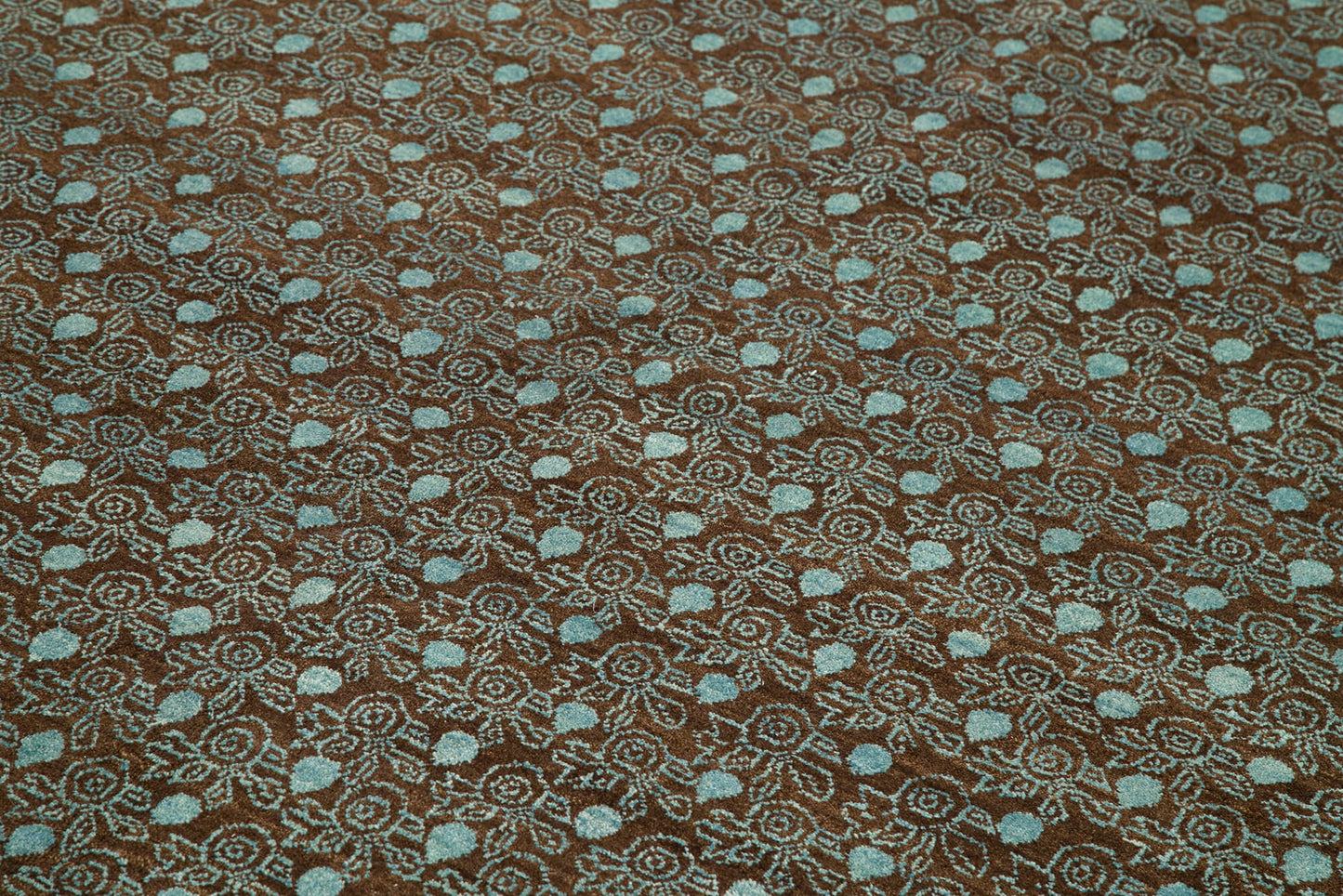 6x9 Turquoise Oushak Rug - 33683