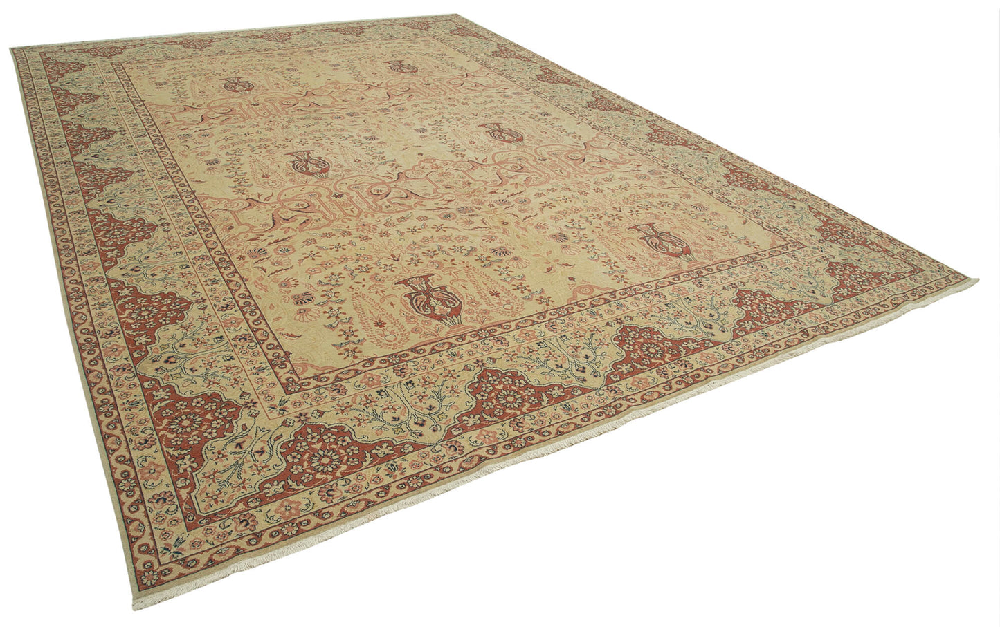 10x14 Beige Oushak Rug - 33758
