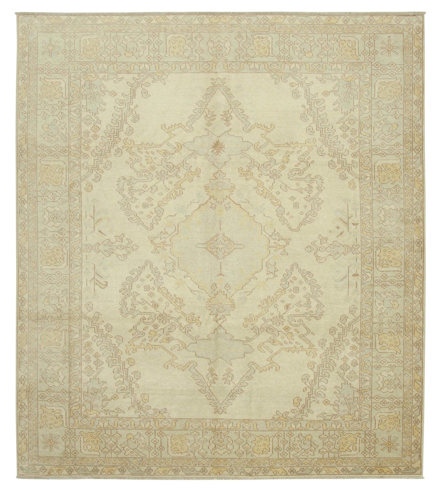 8x9 Beige Oushak Rug - 33789