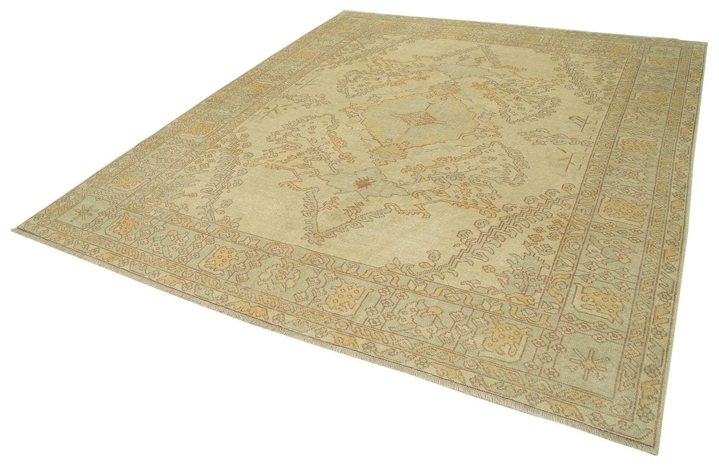 8x9 Beige Oushak Rug - 33789