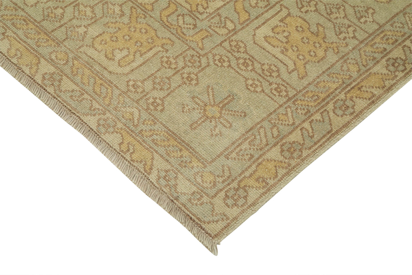 8x9 Beige Oushak Rug - 33789