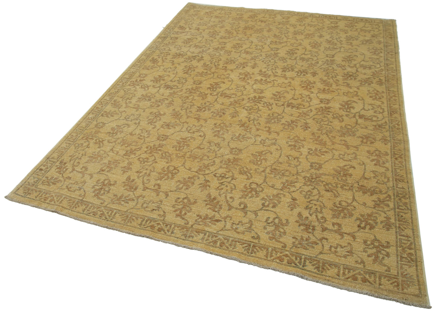 6x9 Yellow Oushak Rug - 33837