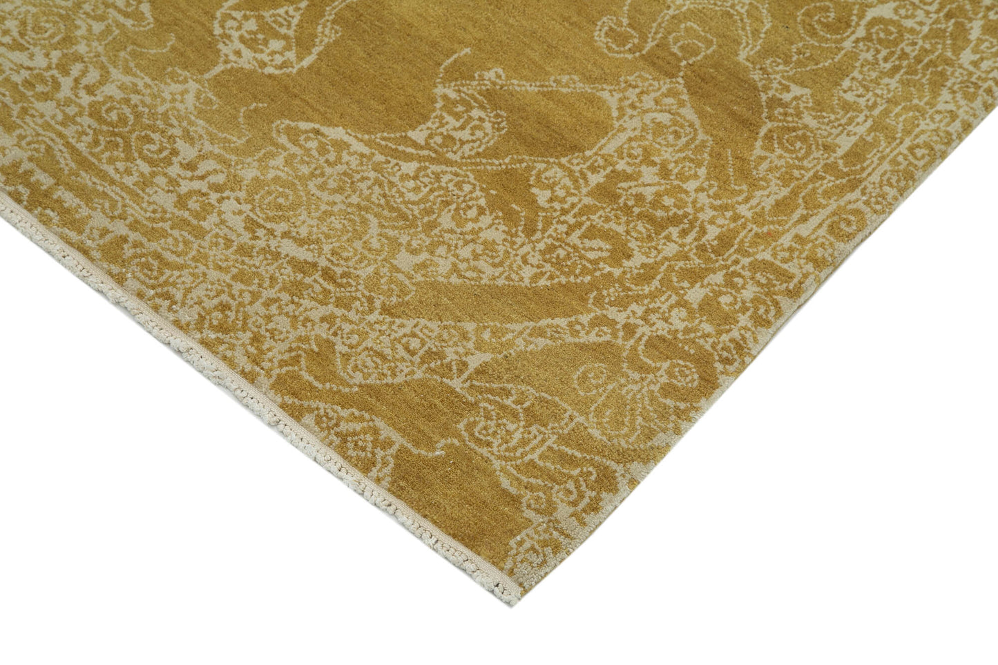 3x12 Yellow Oushak Runner Rug - 33859