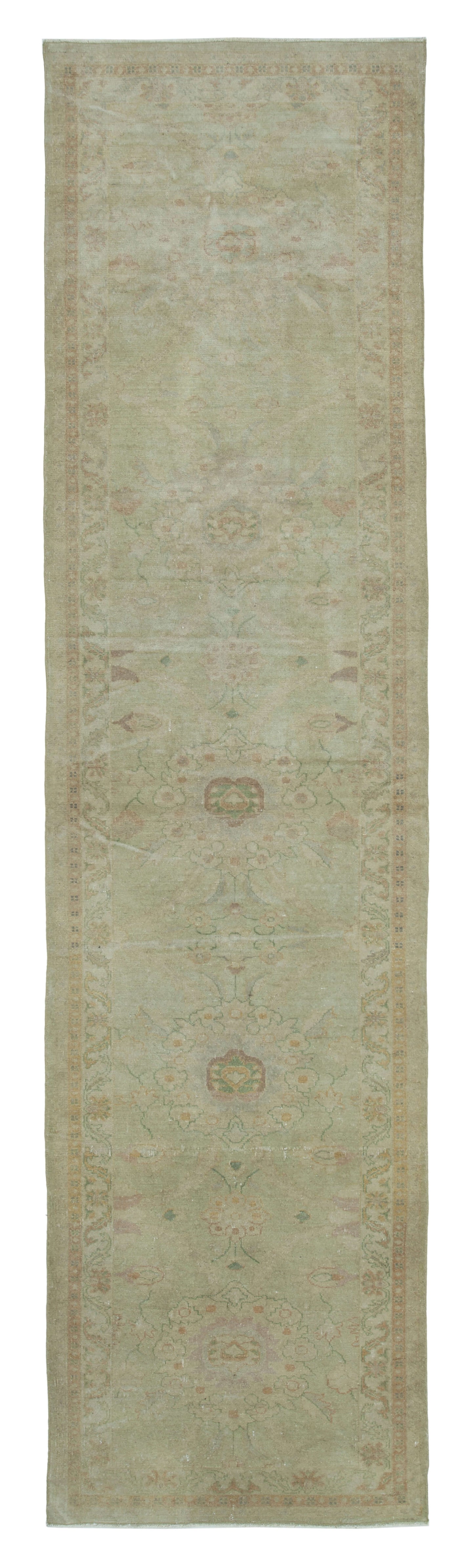 3x11 Beige Oushak Runner Rug - 33874