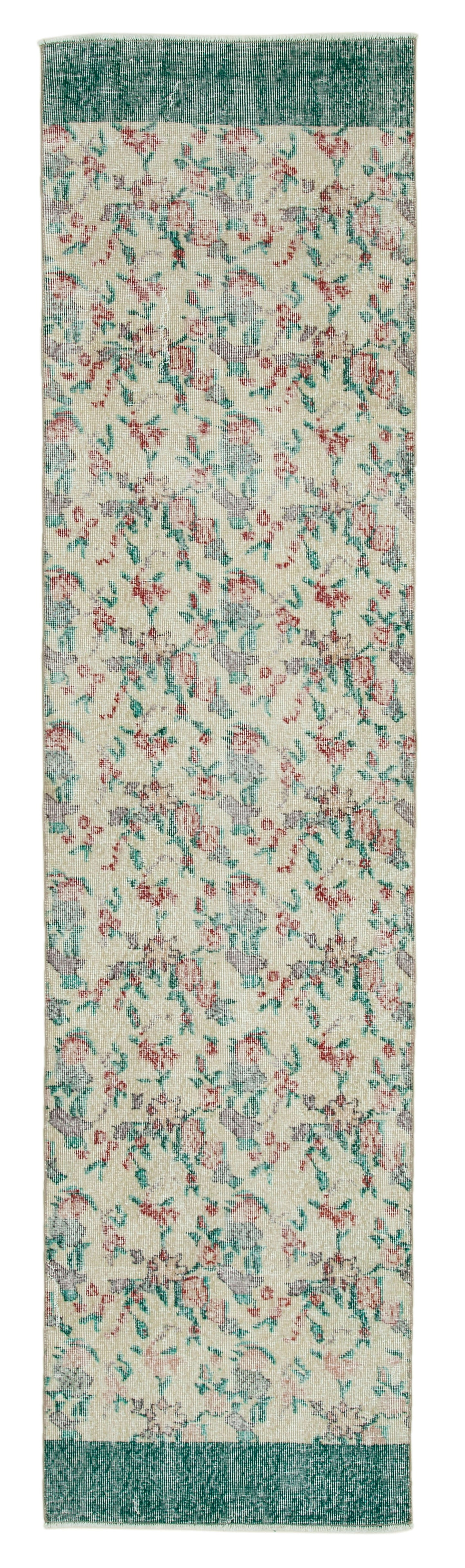 2x10 Beige Overdyed Runner Rug - 34270