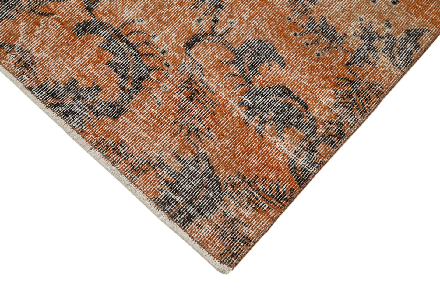 3x9 Orange Overdyed Runner Rug - 34303