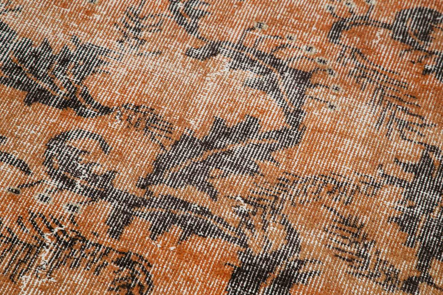 3x9 Orange Overdyed Runner Rug - 34303