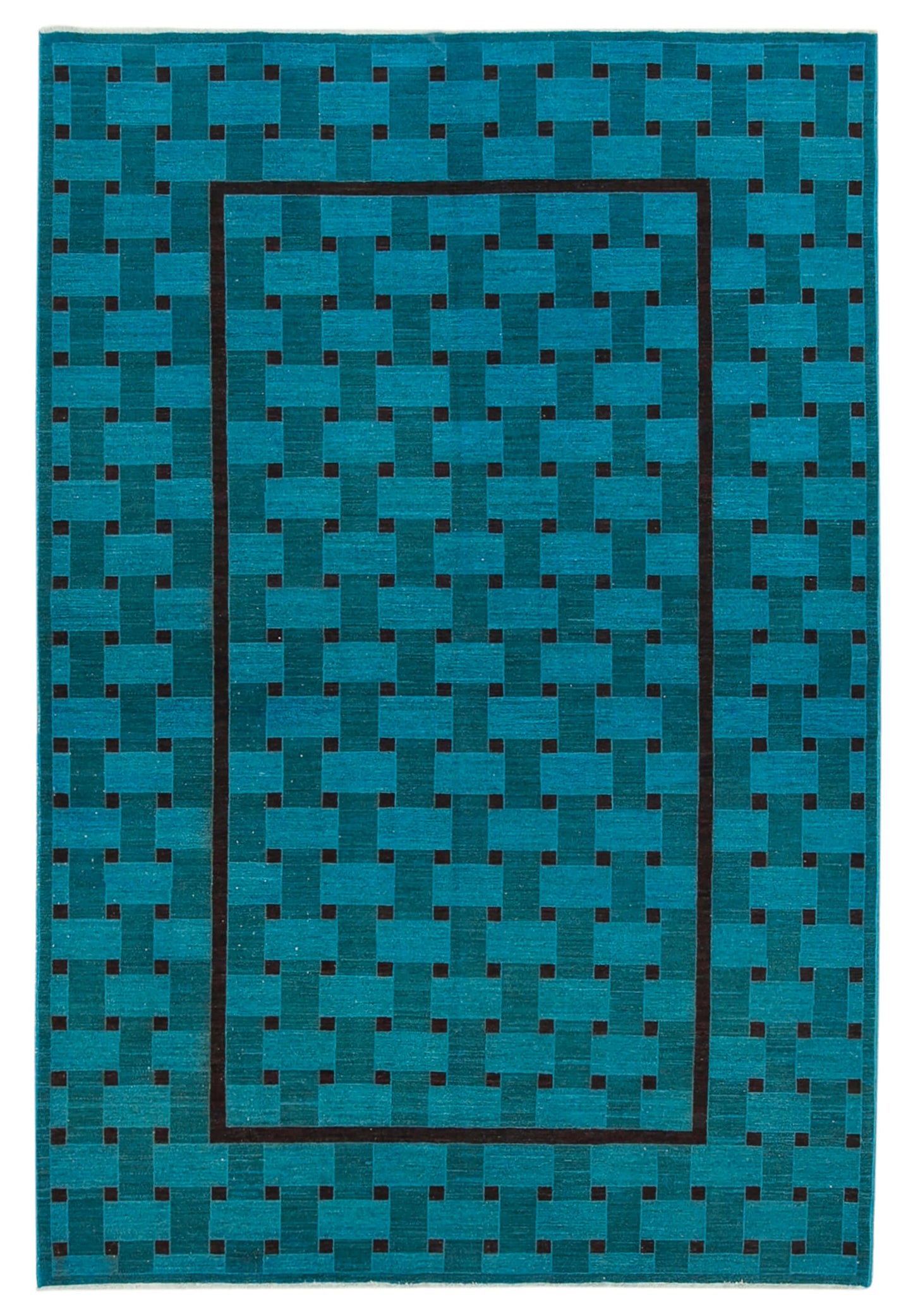 6x9 Blue Oushak Rug - 34363