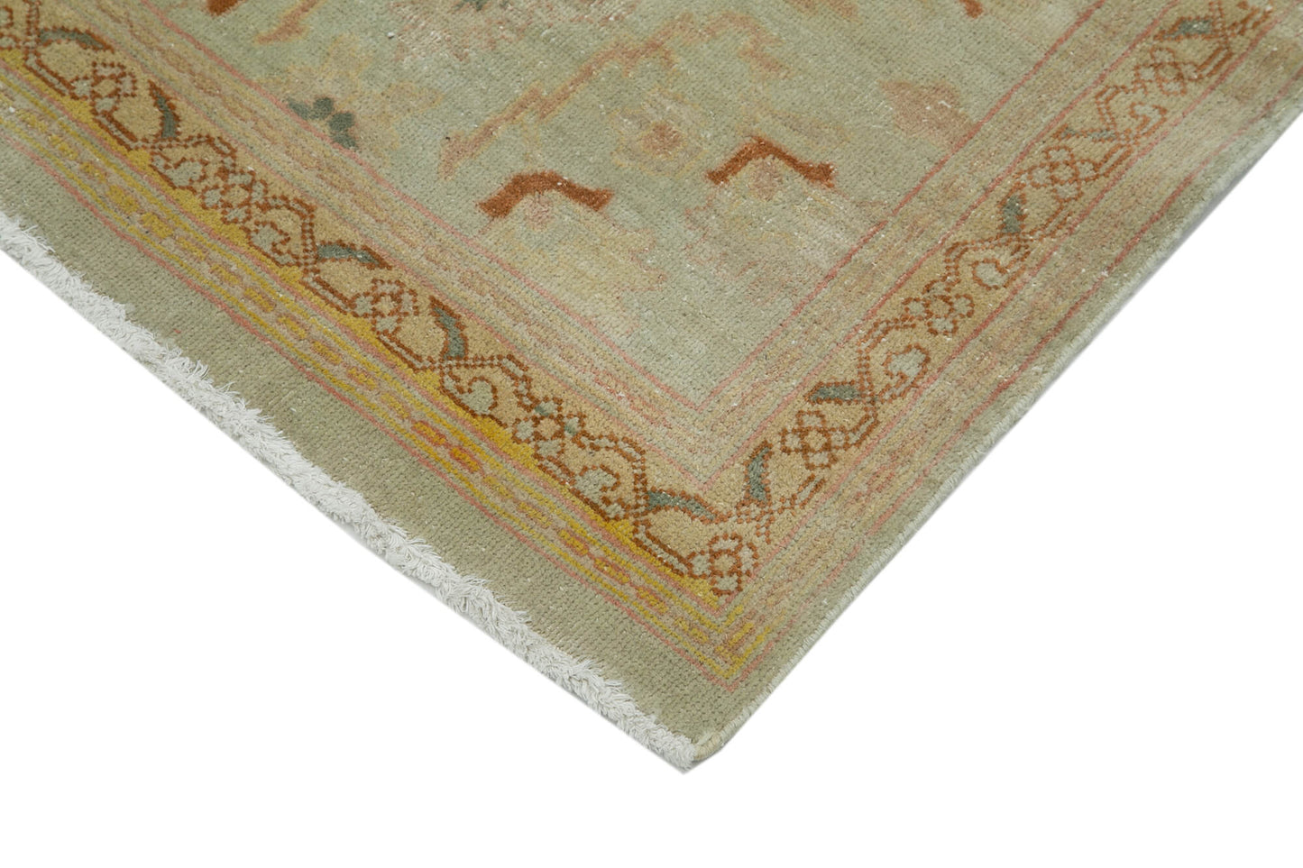 3x12 Beige Oushak Runner Rug - 34399