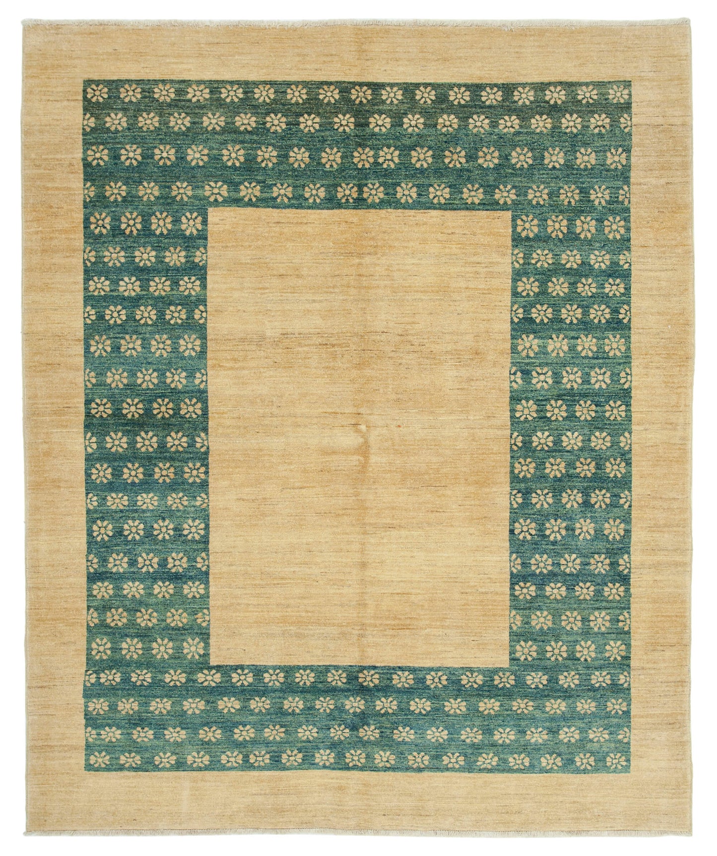 6x8 Beige Oushak Rug - 34439