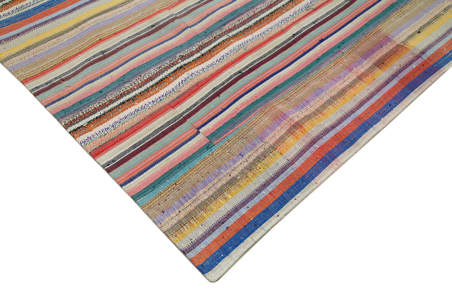 7x10 Multicolor Kilim Patchwork Rug - 34446
