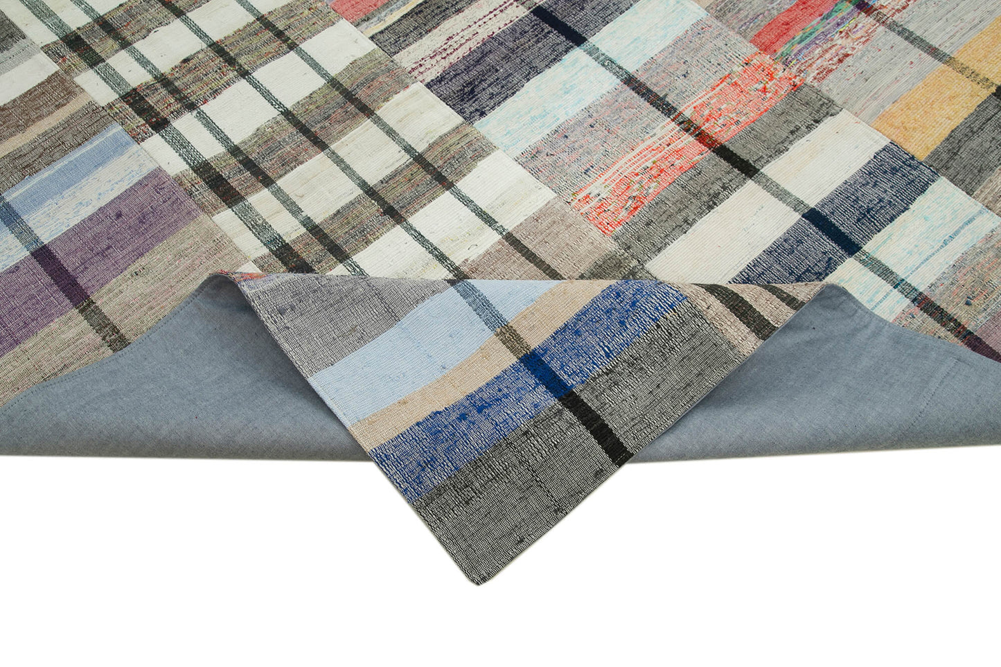 8x12 Multicolor Kilim Patchwork Rug - 34462