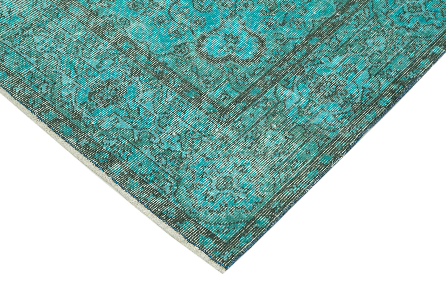 6x9 Turquoise Overdyed Rug - 34744