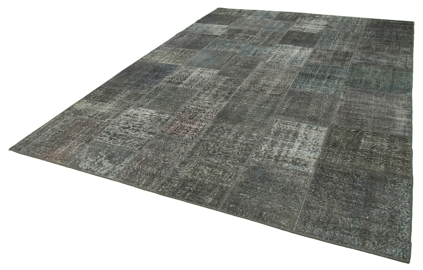 8x11 Grey Patchwork Rug- 34781